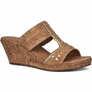 1217WW0001 Jack Rogers Women's Nora Wedge Sandal NATURAL GOLD