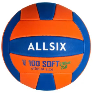 260-280 g Volleyball for Over-15s V100 Soft - Blue/White
