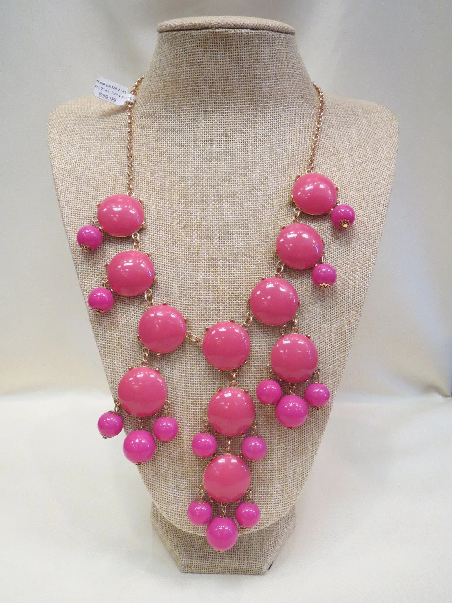 ADO | Bubble Necklace X-Large Long Pink