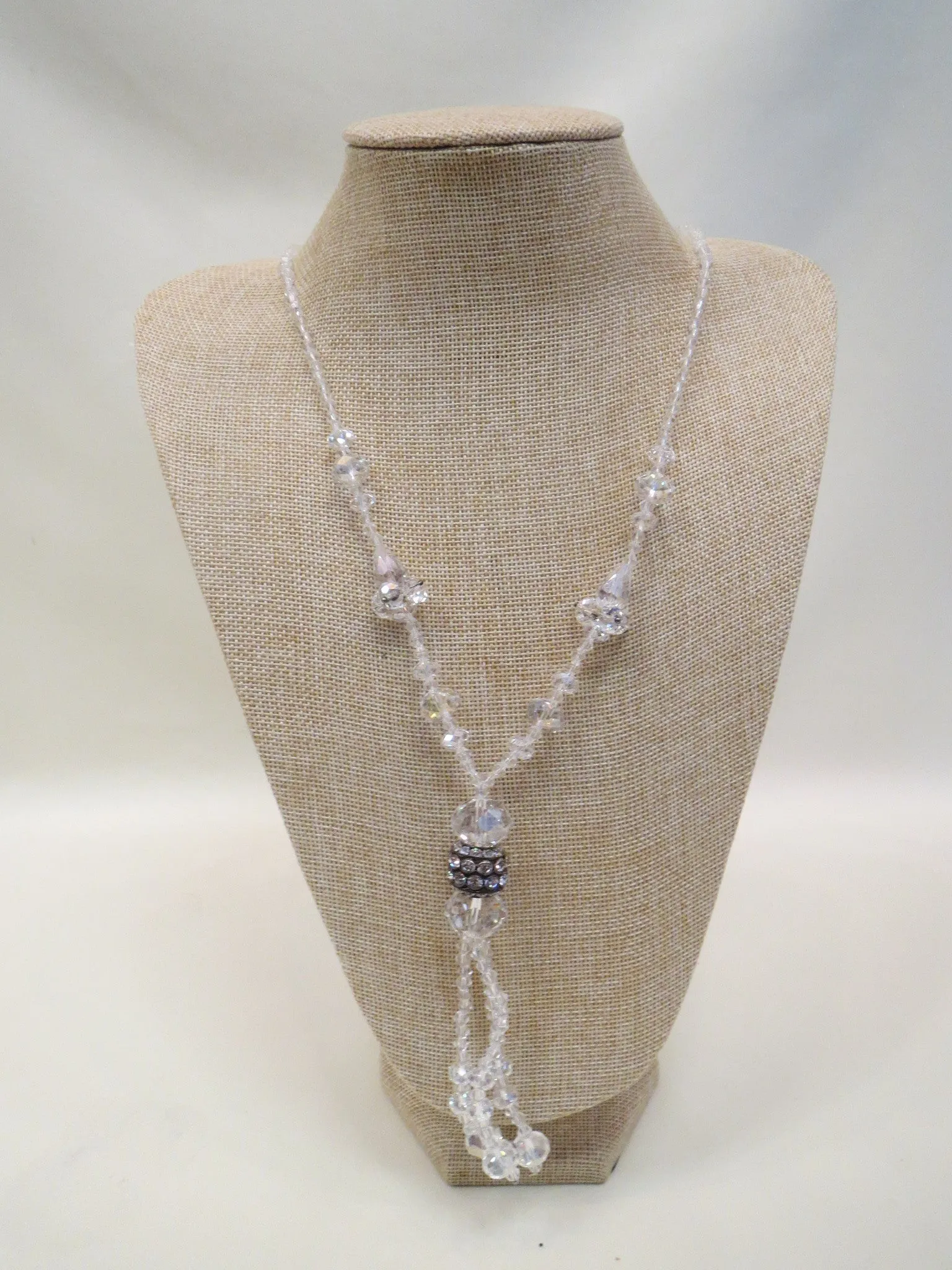 ADO | Crystal Beaded Necklace w/ Tassel