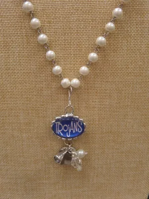 ADO | Hometown Pride Trojans Charm Rosary Necklace