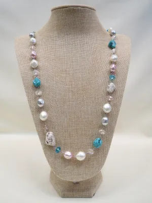 ADO | Long Stone Necklace