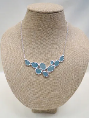 ADO | Mint & Silver Bib Necklace