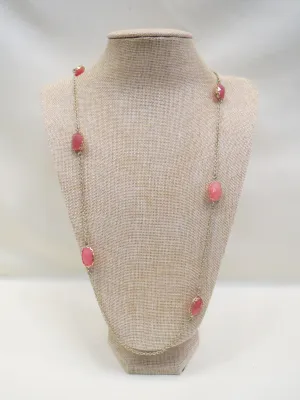 ADO | Pink & Gold Gem Stone Necklace