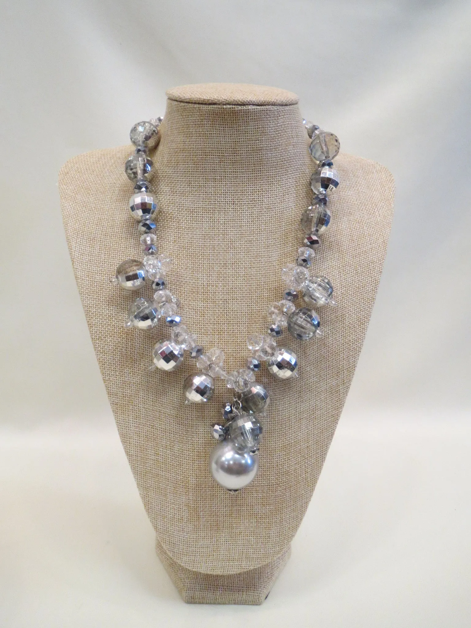ADO | Silver & Pearl Chunky Necklace
