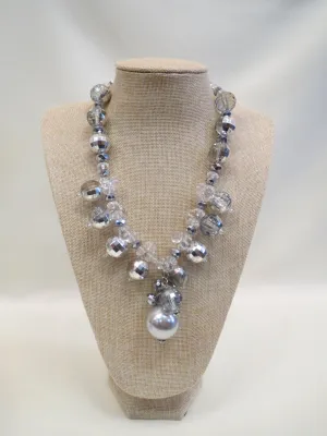 ADO | Silver & Pearl Chunky Necklace