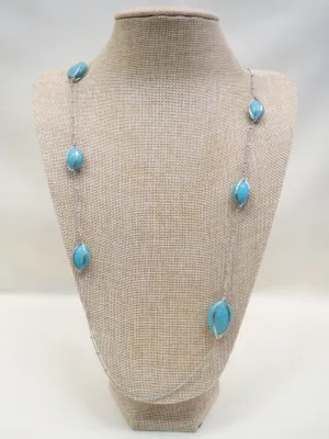ADO | Turquoise Stone Necklace Long