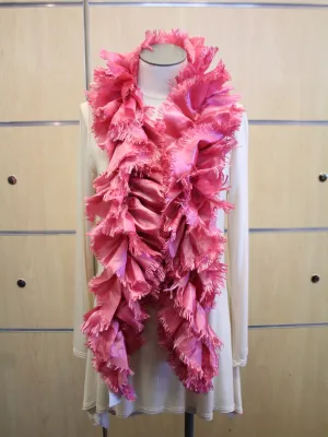 ADO | Wrap Ruffle Scarf Pink
