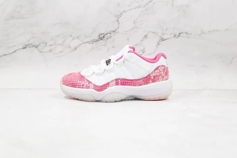 AIR JORDAN 11 RETRO LOW PINK SNAKESKIN WHITE/WATERMELON/BLACK