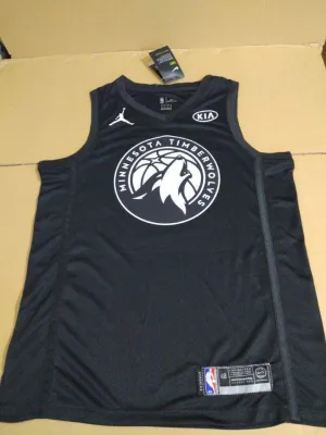 All Star Men 32 Karl Anthony Towns Jersey Black Minnesota Timberwolves Fanatics