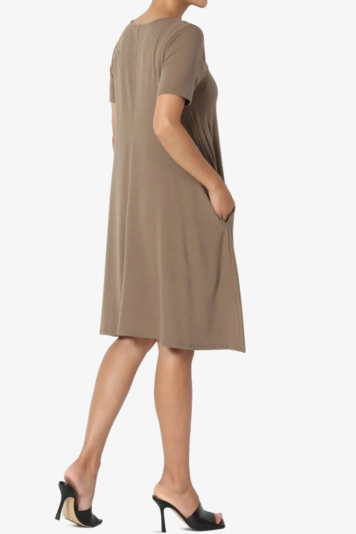 Allie Short Sleeve Jersey A-Line Dress
