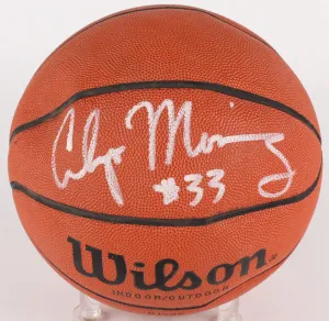 Alonzo Mourning Signed NBA Basketball (JSA) #2 Pick 1992 NBA Draft / Miami Heat