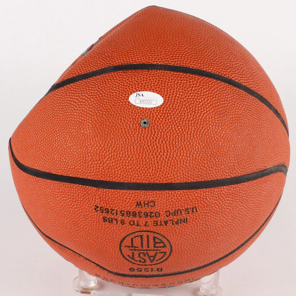 Alonzo Mourning Signed NBA Basketball (JSA) #2 Pick 1992 NBA Draft / Miami Heat