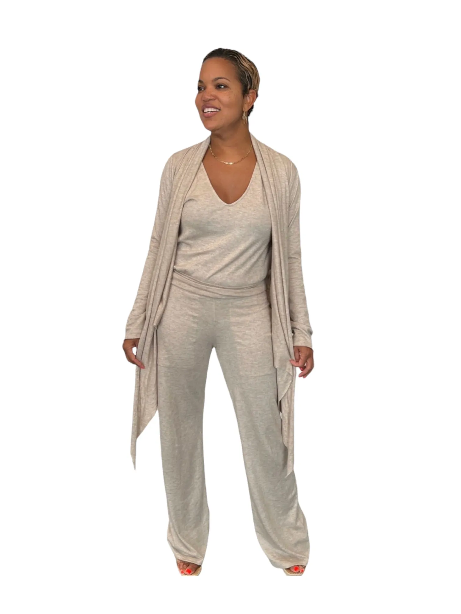 April - Oatmeal Wrap Top - TN-154