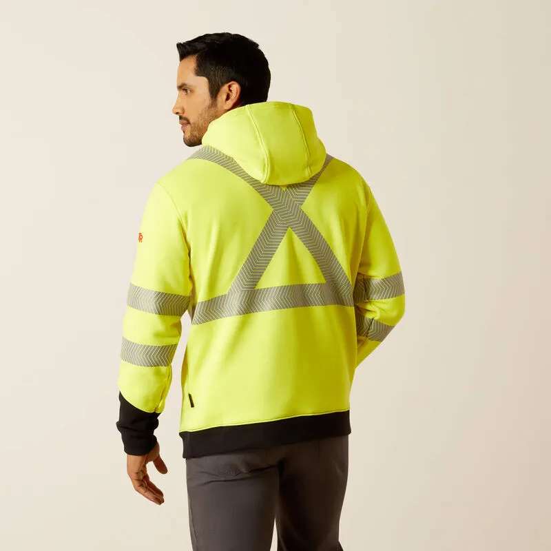 Ariat Men's Flame Resistant Hi-Vis Flame Resist Workwear Hoodie Yellow - 10052589