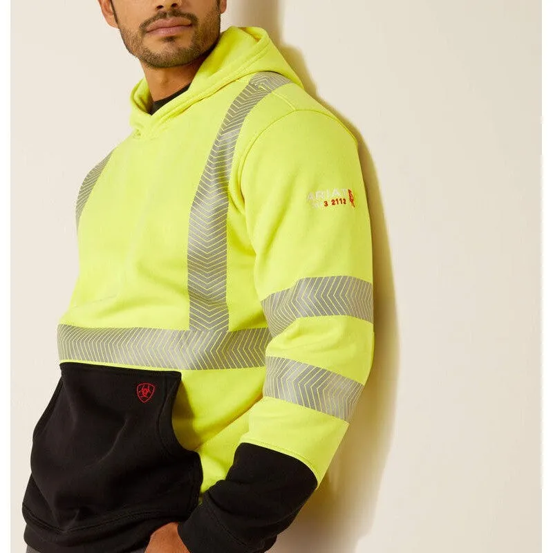 Ariat Men's Flame Resistant Hi-Vis Flame Resist Workwear Hoodie Yellow - 10052589