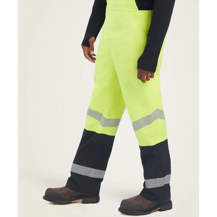 Ariat Men's Flame Resistant Hi-Vis Waterproof Bib Yellow - 10041079