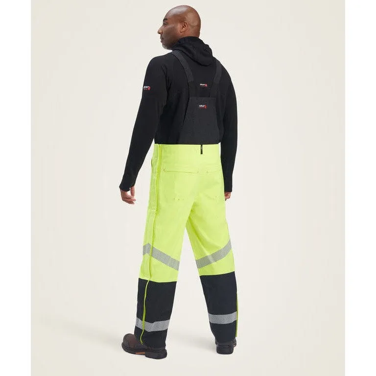 Ariat Men's Flame Resistant Hi-Vis Waterproof Bib Yellow - 10041079