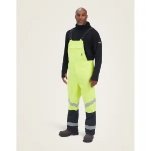 Ariat Men's Flame Resistant Hi-Vis Waterproof Bib Yellow - 10041079