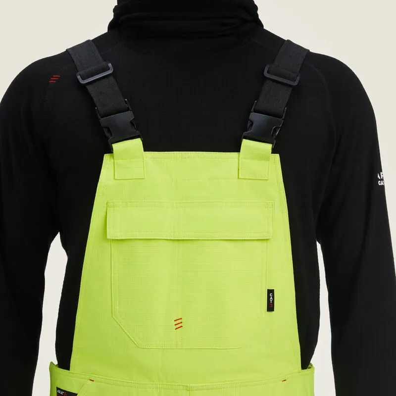 Ariat Men's Flame Resistant Hi-Vis Waterproof Bib Yellow - 10041079