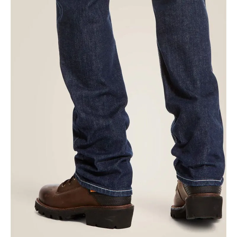 Ariat Men's Flame Resistant M4 DuraStretch Stackable Straight Leg Jean Platinum - 10027729