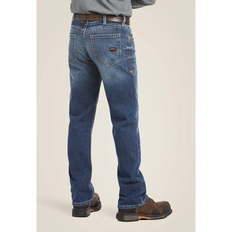 Ariat Men's Flame Resistant M4 Relaxed Basic Flame Resist Boot Cut Jean Alloy - 10020812
