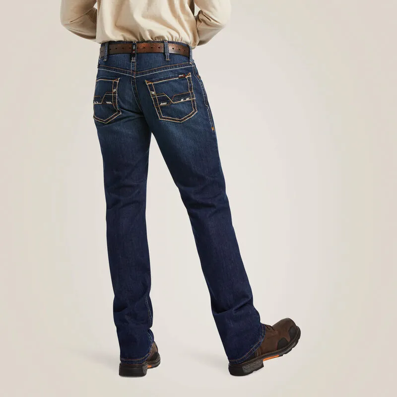 Ariat Men's Flame Resistant M4 Relaxed DuraStretch Boot Cut Jean Calder - 10039283