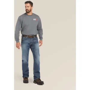 Ariat Men's Flame Resistant M4 Relaxed Ridgeline Boot Cut Jean Glacier - 10018365