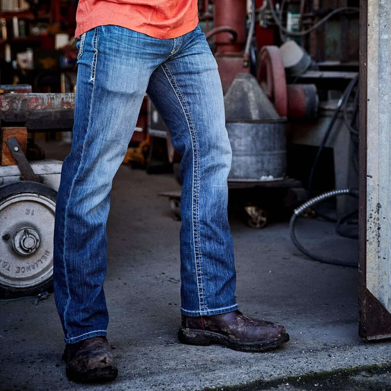 Ariat Men's Flame Resistant M4 Relaxed Stretch DuraLight Boot Cut Jean Bryce - 10023467