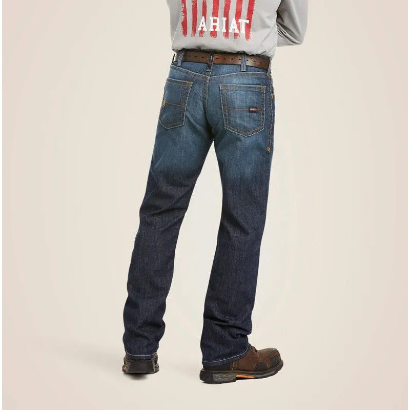 Ariat Men's Flame Resistant M4 Relaxed Stretch DuraLight Boot Cut Jean - Lassen - 10023466