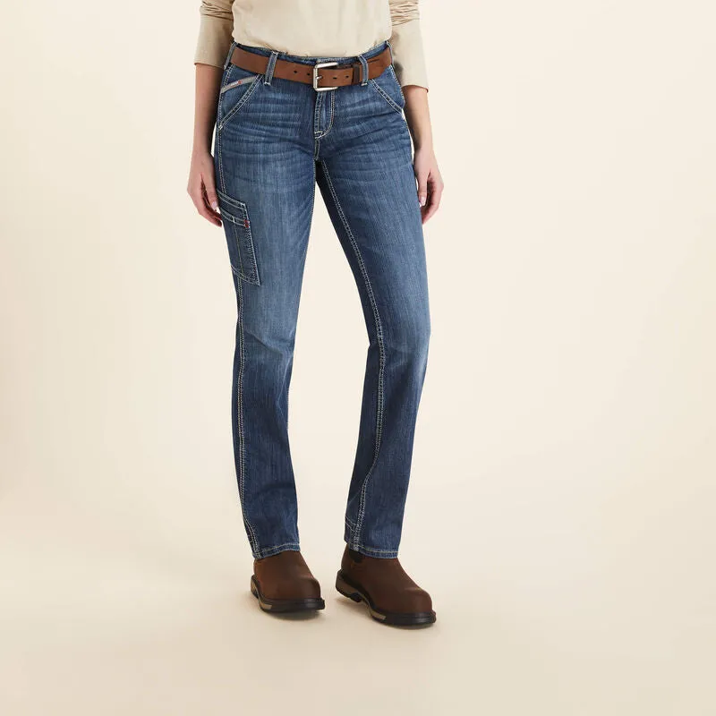 Ariat Women's Flame Resistant Perfect Rise DuraLight Stretch Straight Jean - 10043155