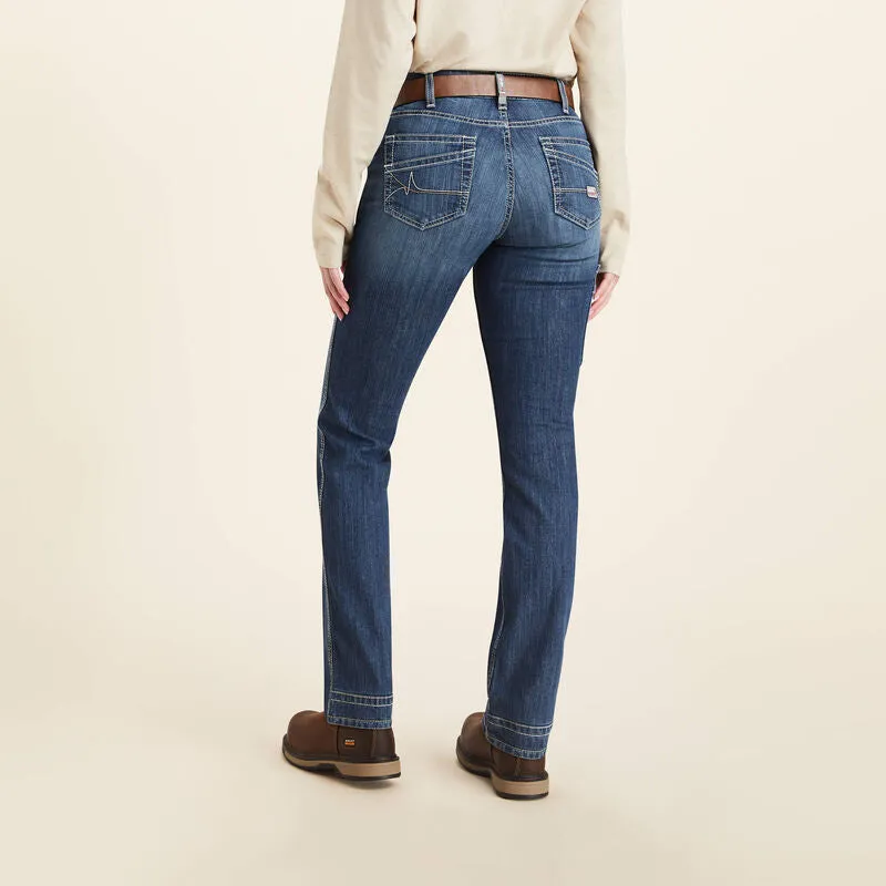 Ariat Women's Flame Resistant Perfect Rise DuraLight Stretch Straight Jean - 10043155