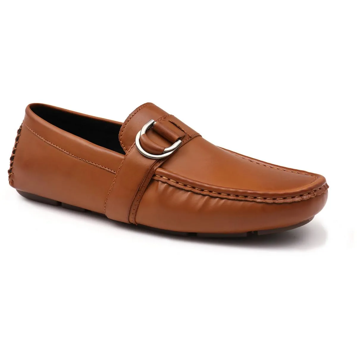Aston Marc Mens Charter 02 Faux Leather Slip On Loafers