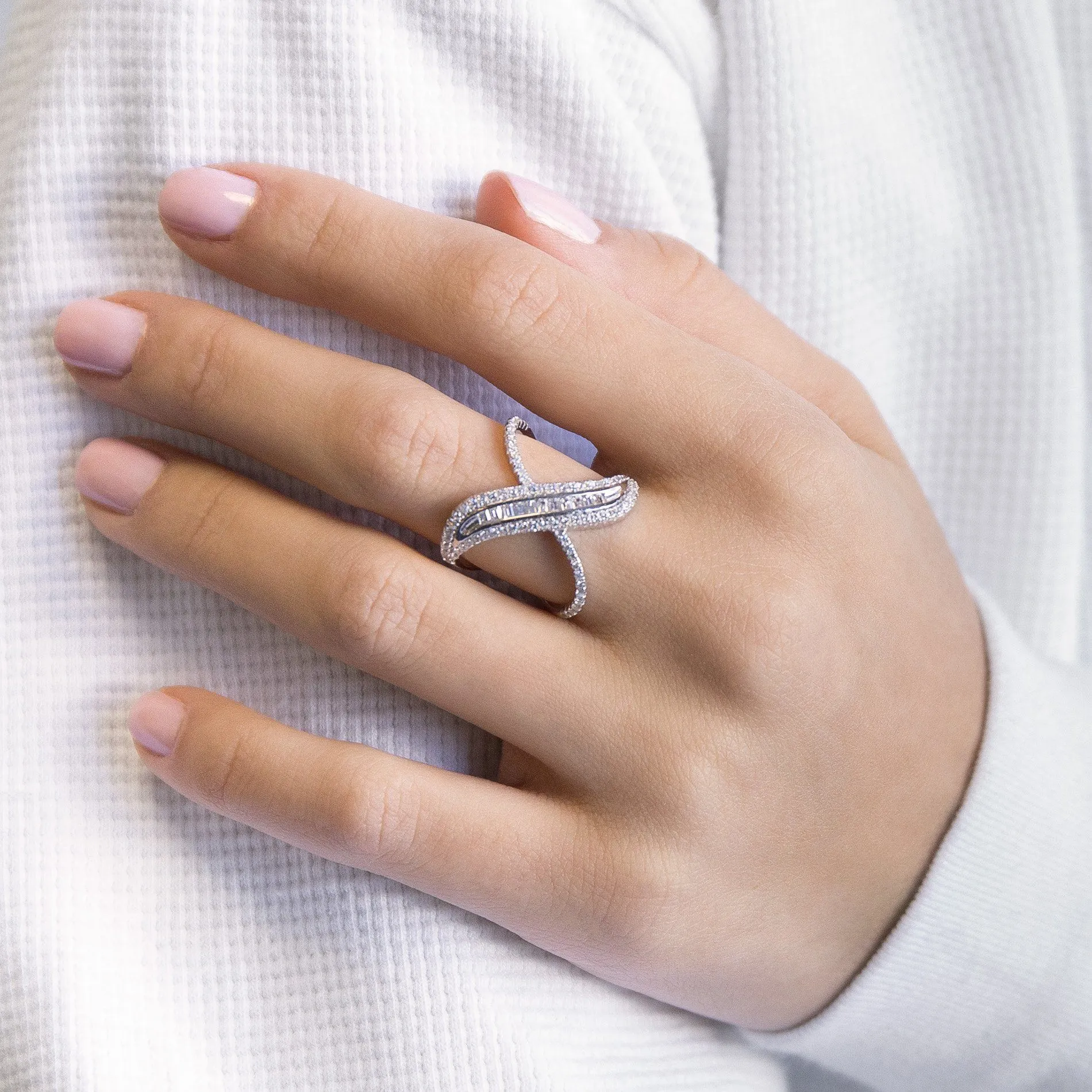 Baguette X Ring