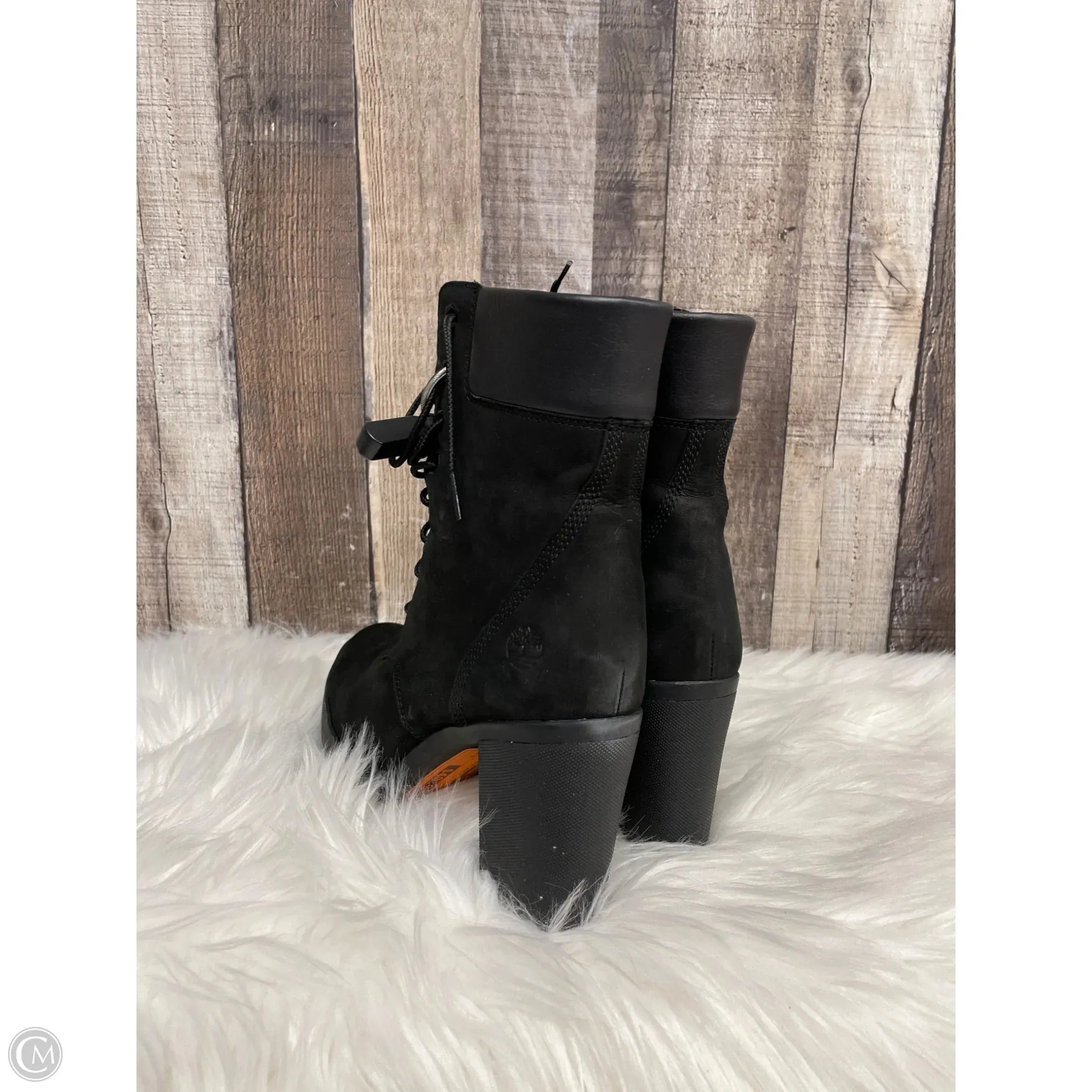 Boots Ankle Heels By Timberland In Black, Size: 9