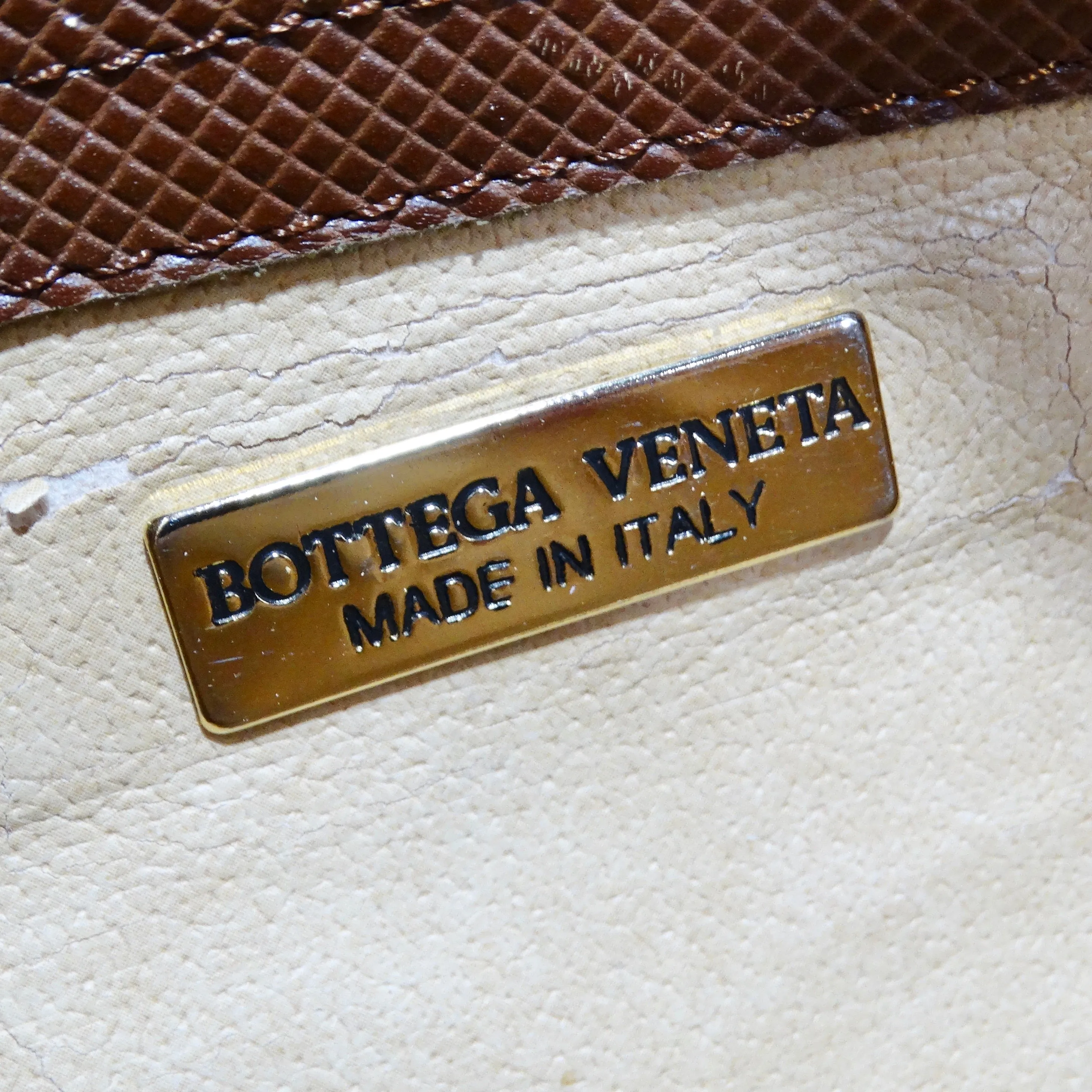 Bottega Veneta 1980s Brown Leather Tote Shoulder Bag