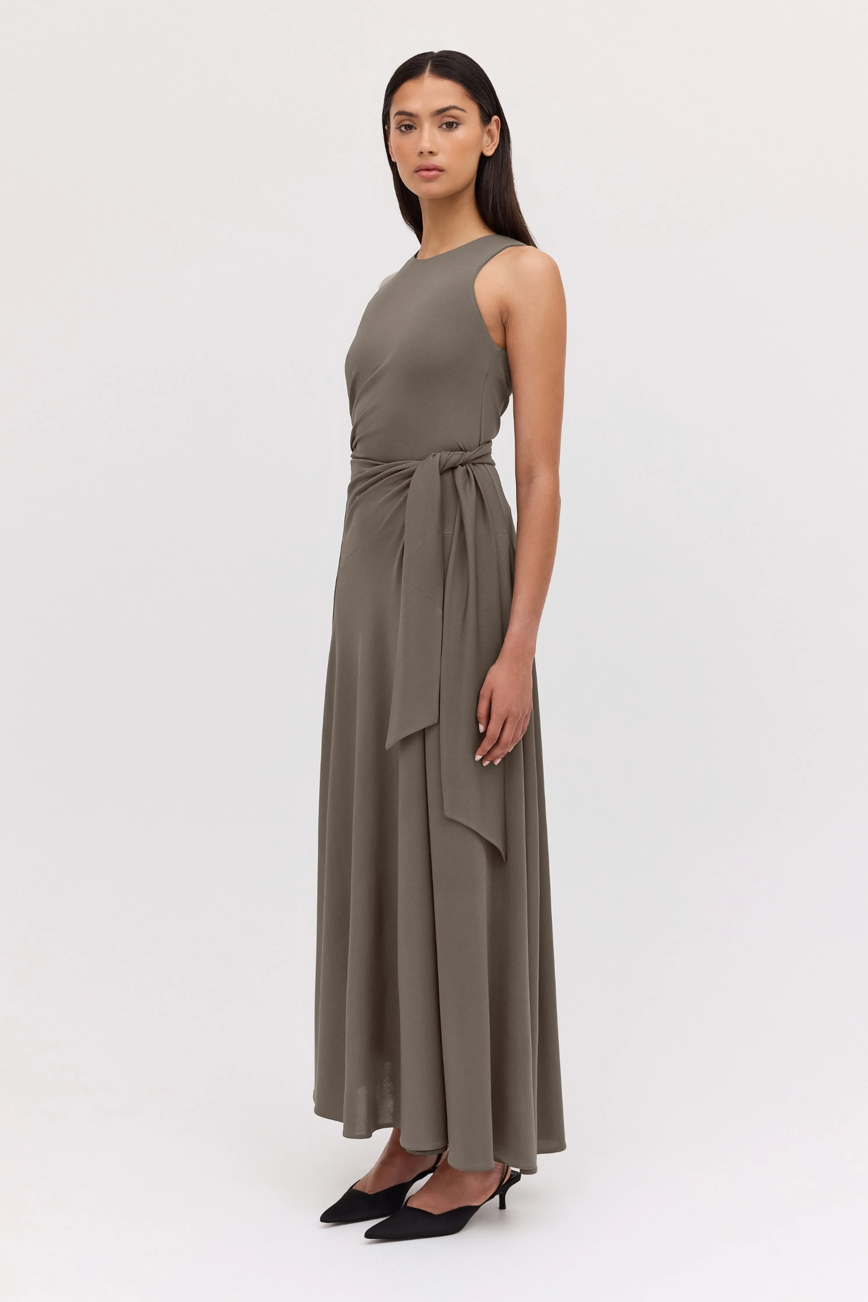 BRONZE JERSEY AESTHETE DRESS
