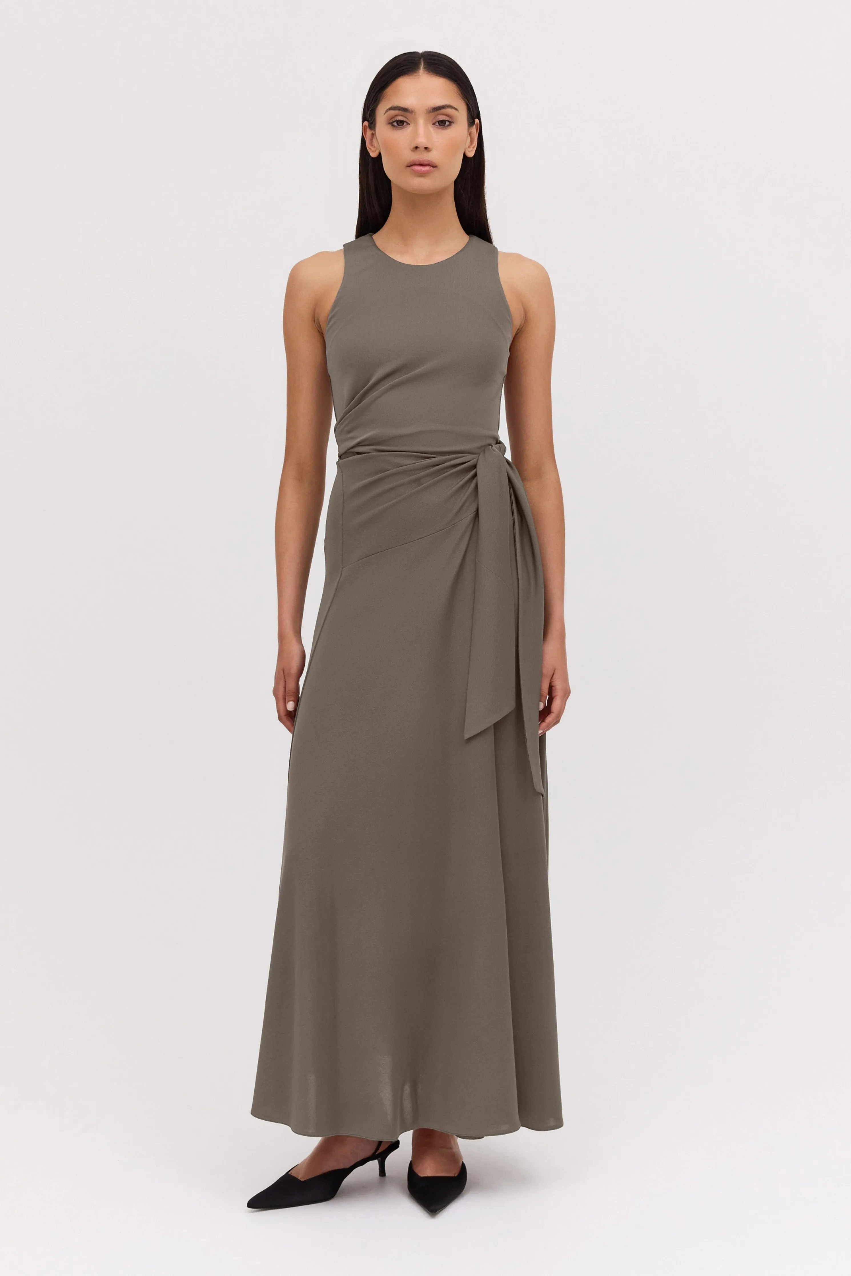 BRONZE JERSEY AESTHETE DRESS