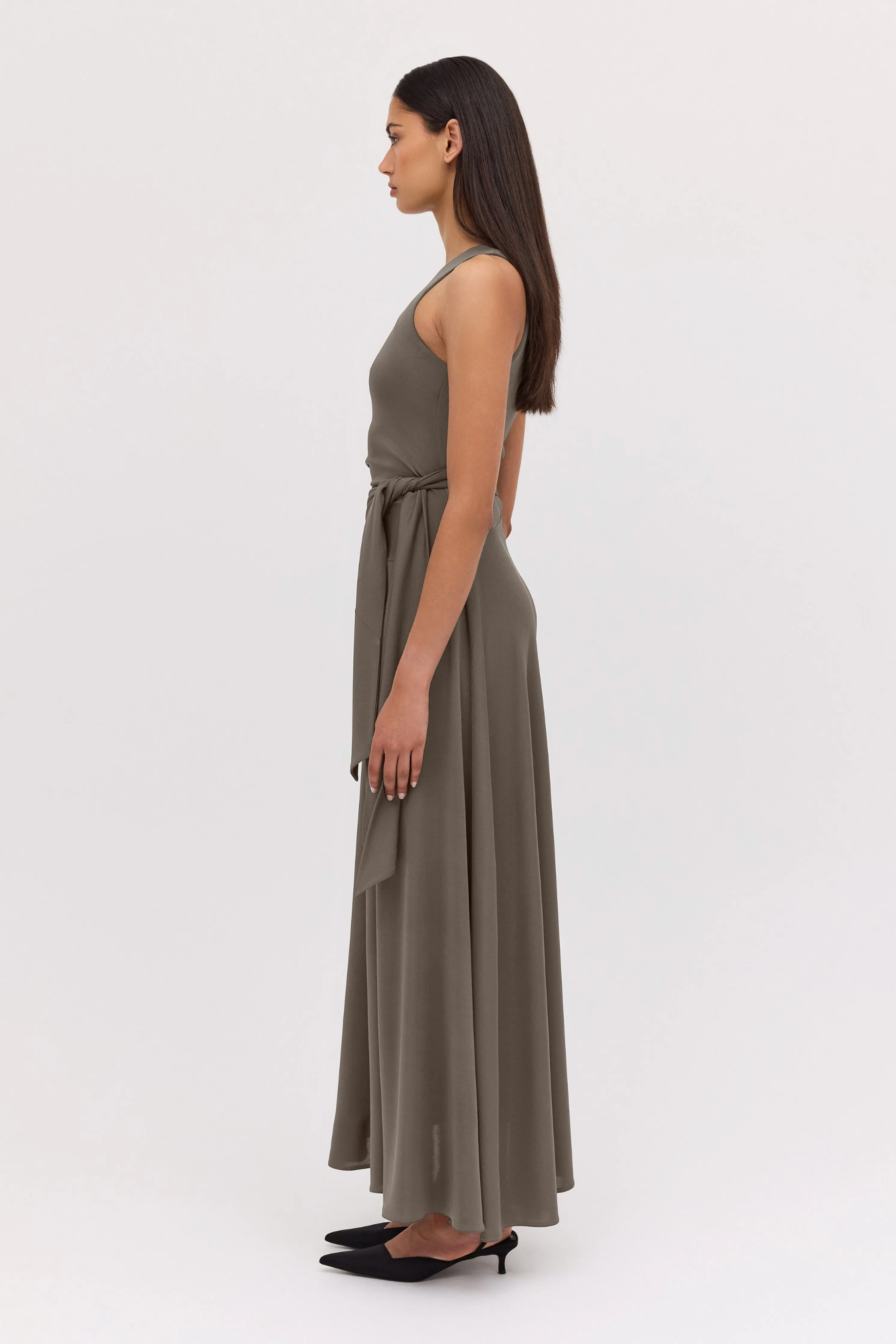 BRONZE JERSEY AESTHETE DRESS
