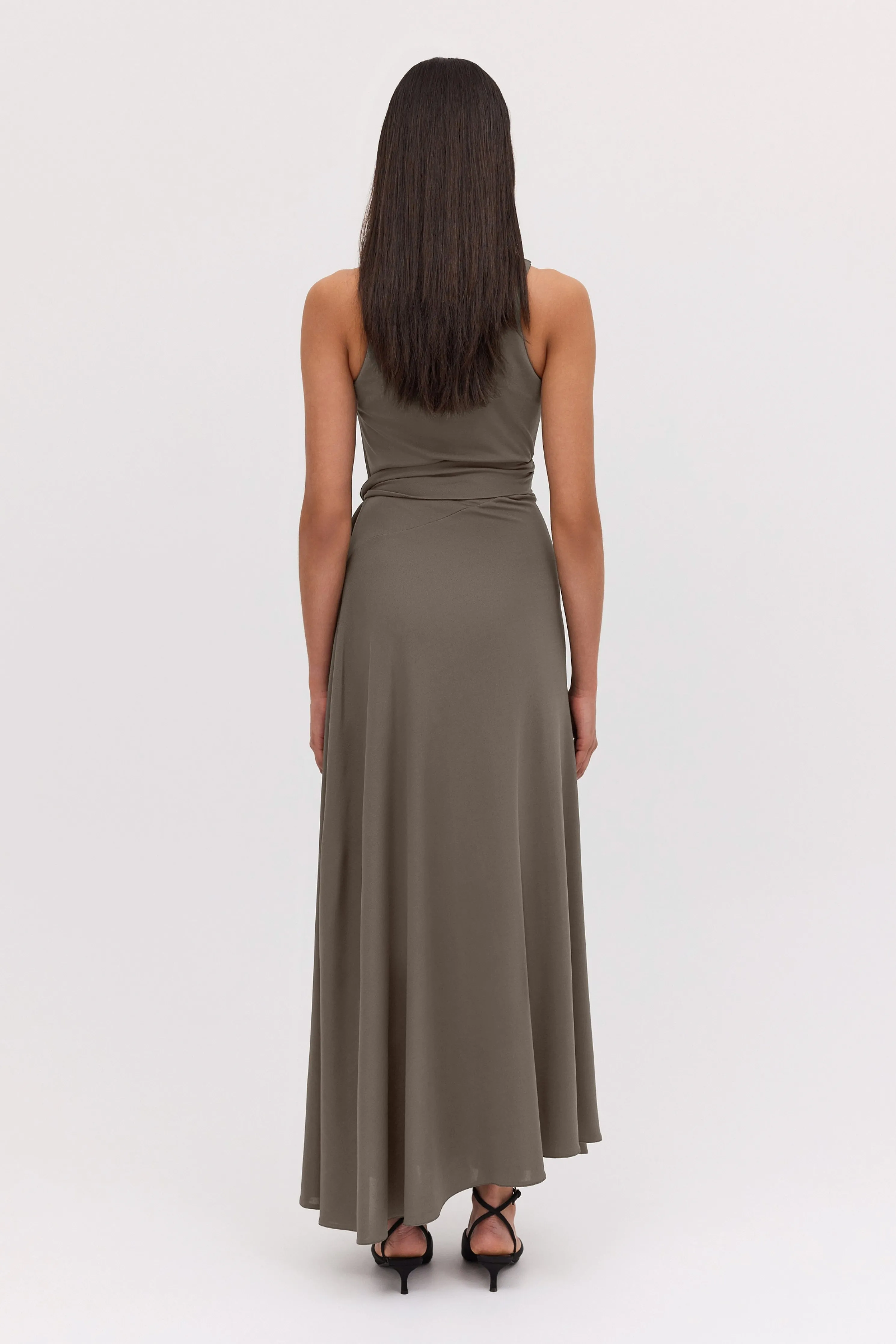 BRONZE JERSEY AESTHETE DRESS