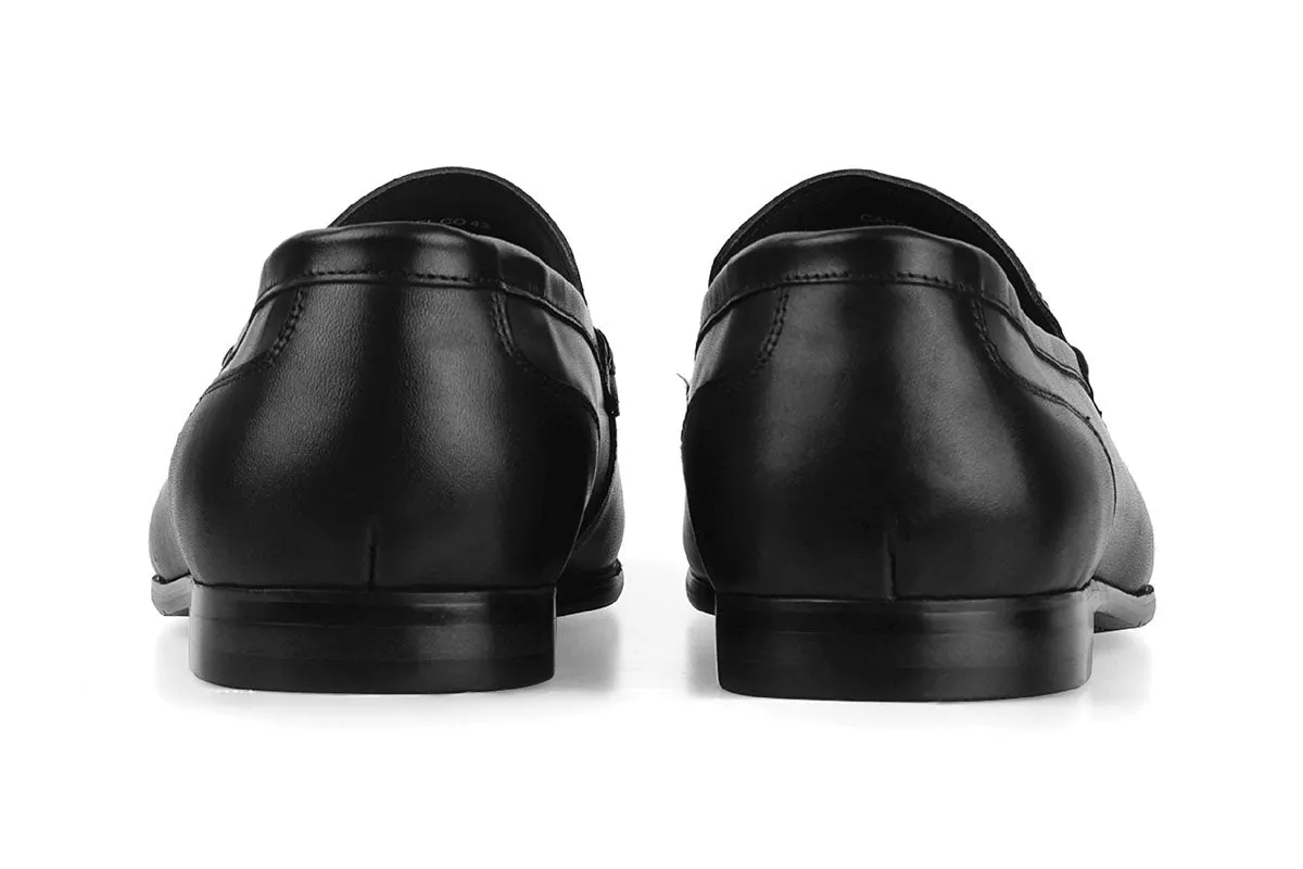 Cassel Slim Slip-on Loafer - Black