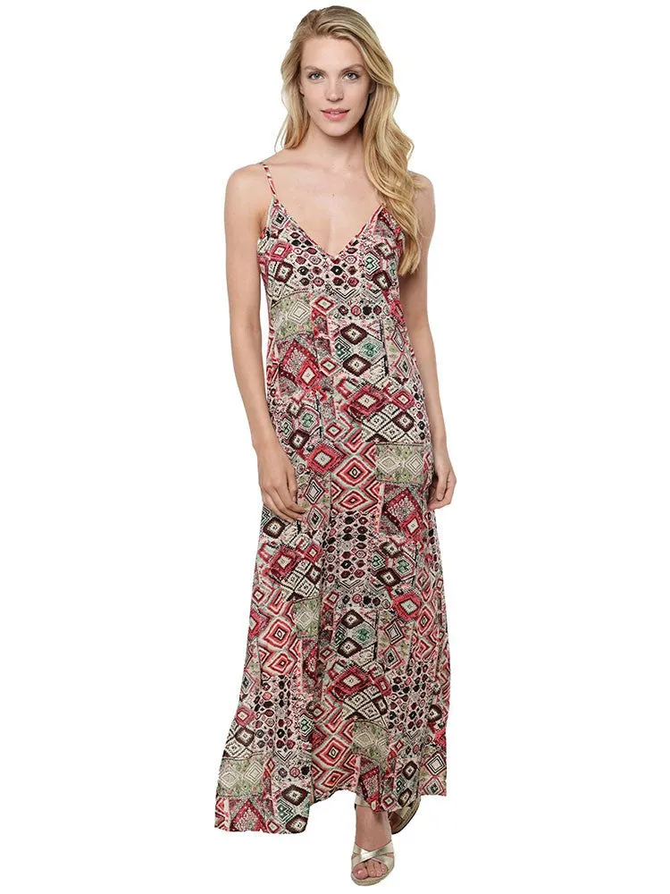 Cecico | Aztec Pattern Maxi Dress