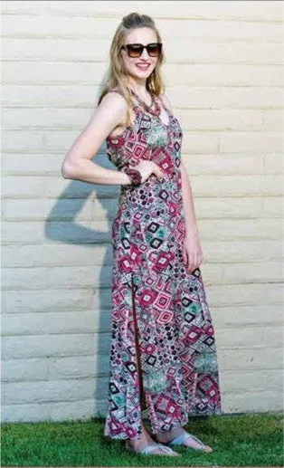 Cecico | Aztec Pattern Maxi Dress