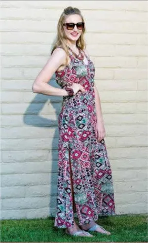 Cecico | Aztec Pattern Maxi Dress