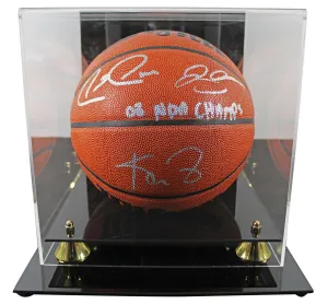 Celtics (3) Garnett, Pierce & Allen Signed Wilson Basketball w/ Case BAS Wit