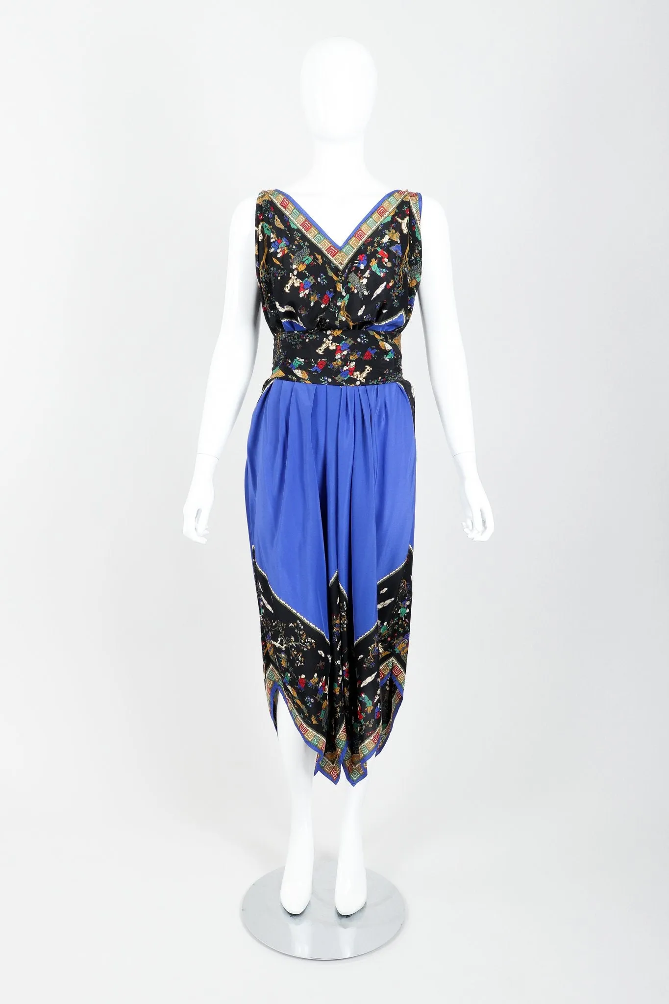 Chinois Silk Scarf Dress