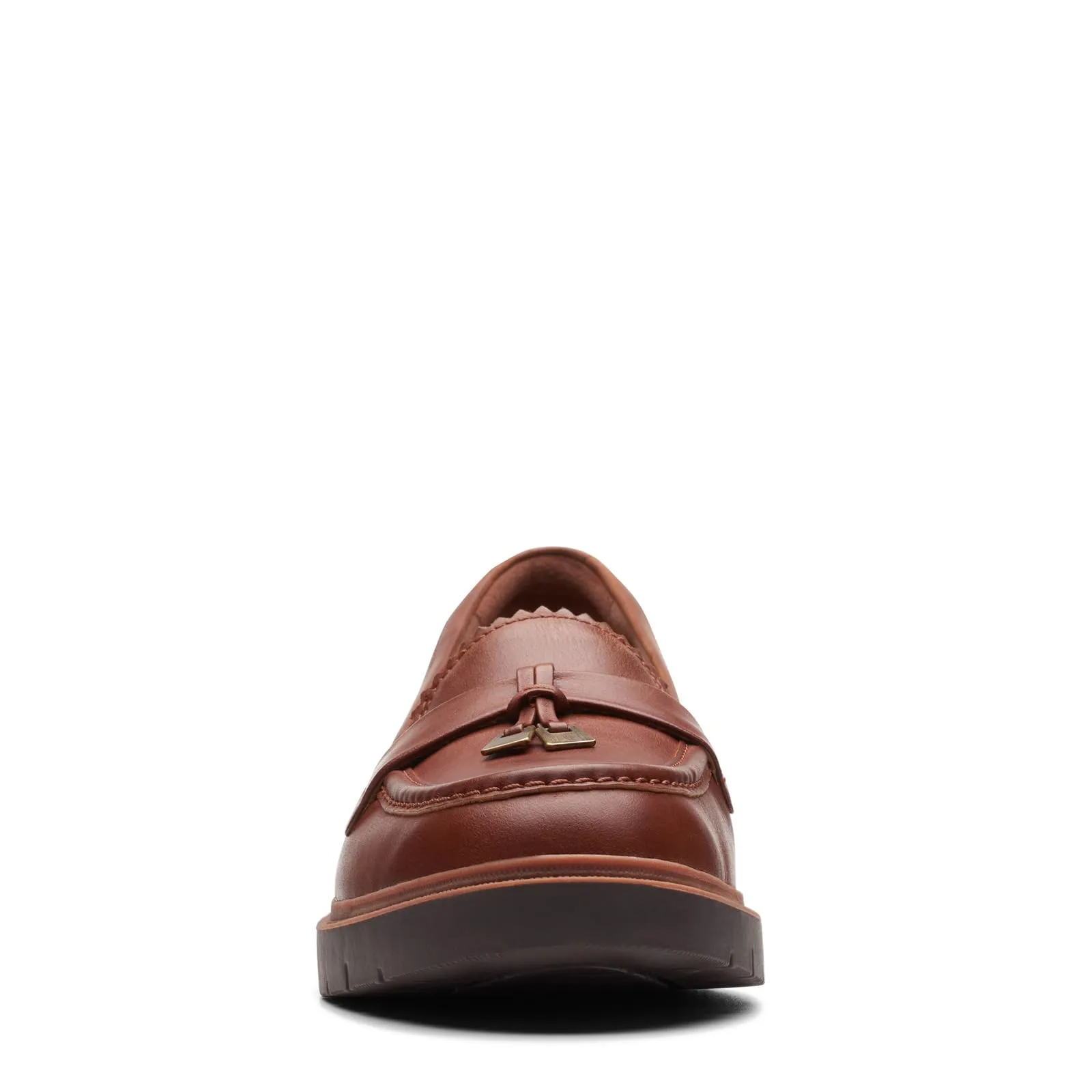 Clarks Women's Westlynn Bella Loafer, Tan Leather, 9.5