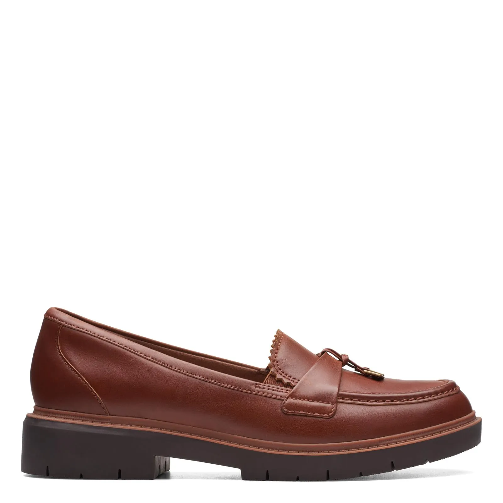 Clarks Women's Westlynn Bella Loafer, Tan Leather, 9.5