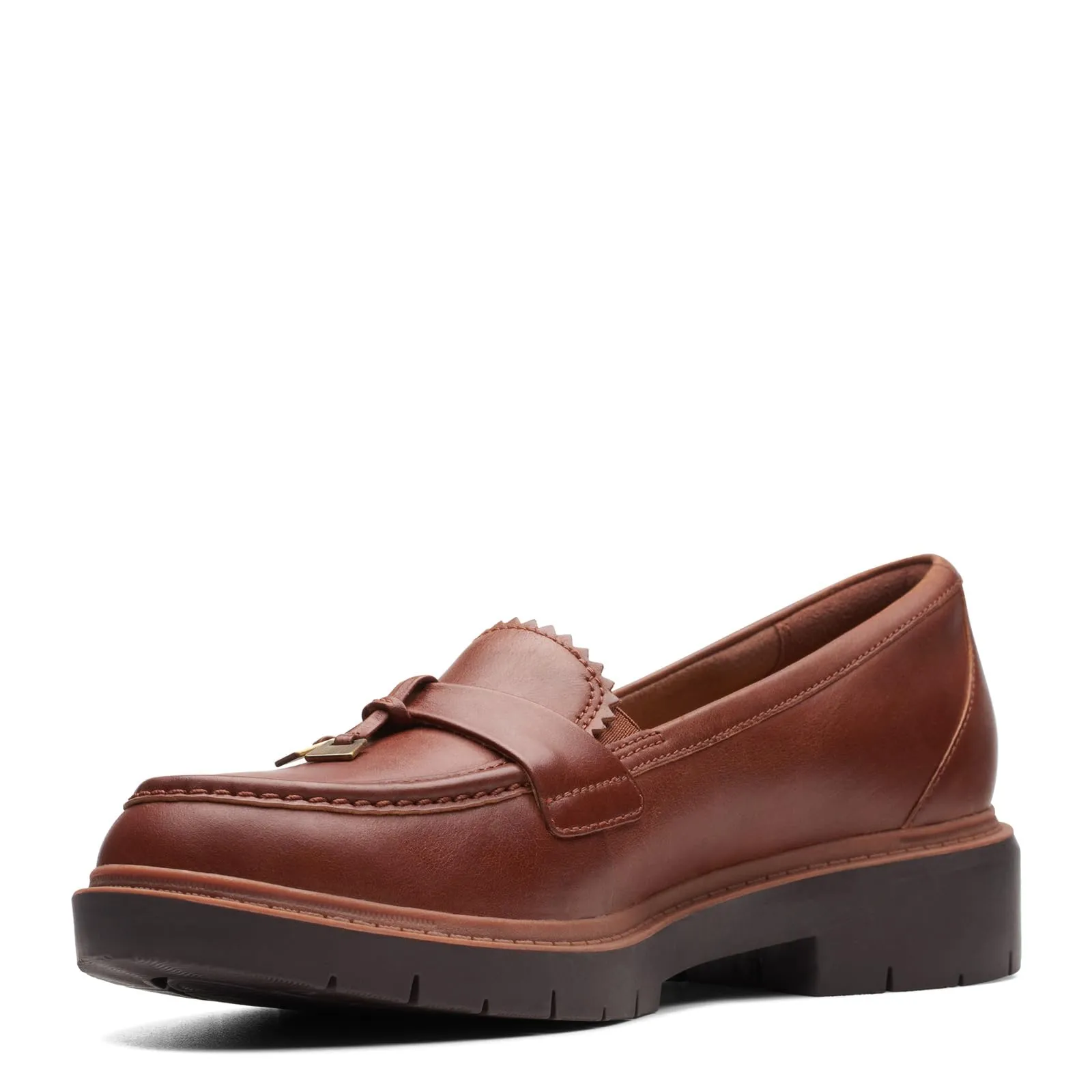 Clarks Women's Westlynn Bella Loafer, Tan Leather, 9.5