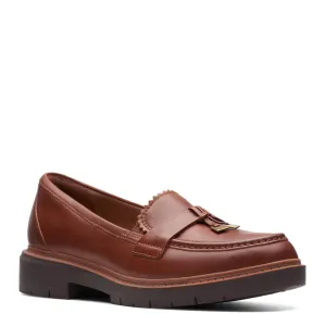 Clarks Women's Westlynn Bella Loafer, Tan Leather, 9.5